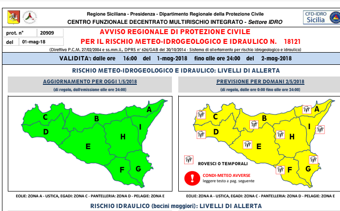 Allerta Meteo Gialla Per La Sicilia, Previsti Mareggiate, Temporali E ...