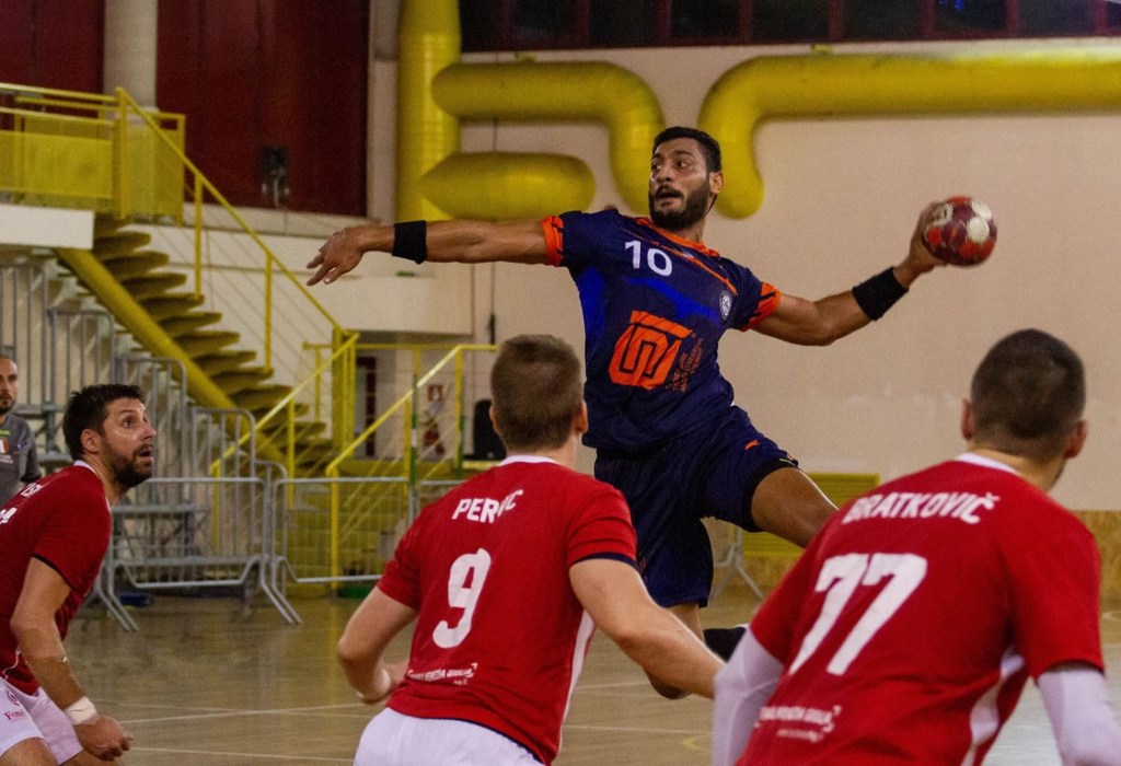 Hamza Fredji in azione con la maglia dell'Albatro