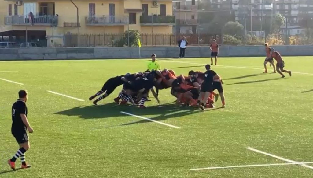 Rugby Palermo in azione a Librino con l'Amatori Catania