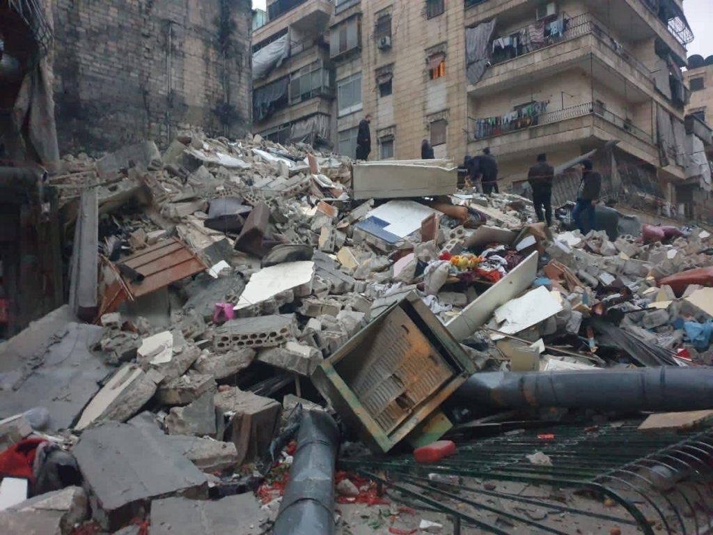 Terremoto in Siria.