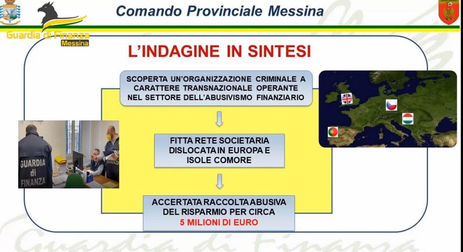 Scoperti conti all’estero in nero con la promessa di lauti guadagni, 5 consulenti finanziari indagati nel Messinese