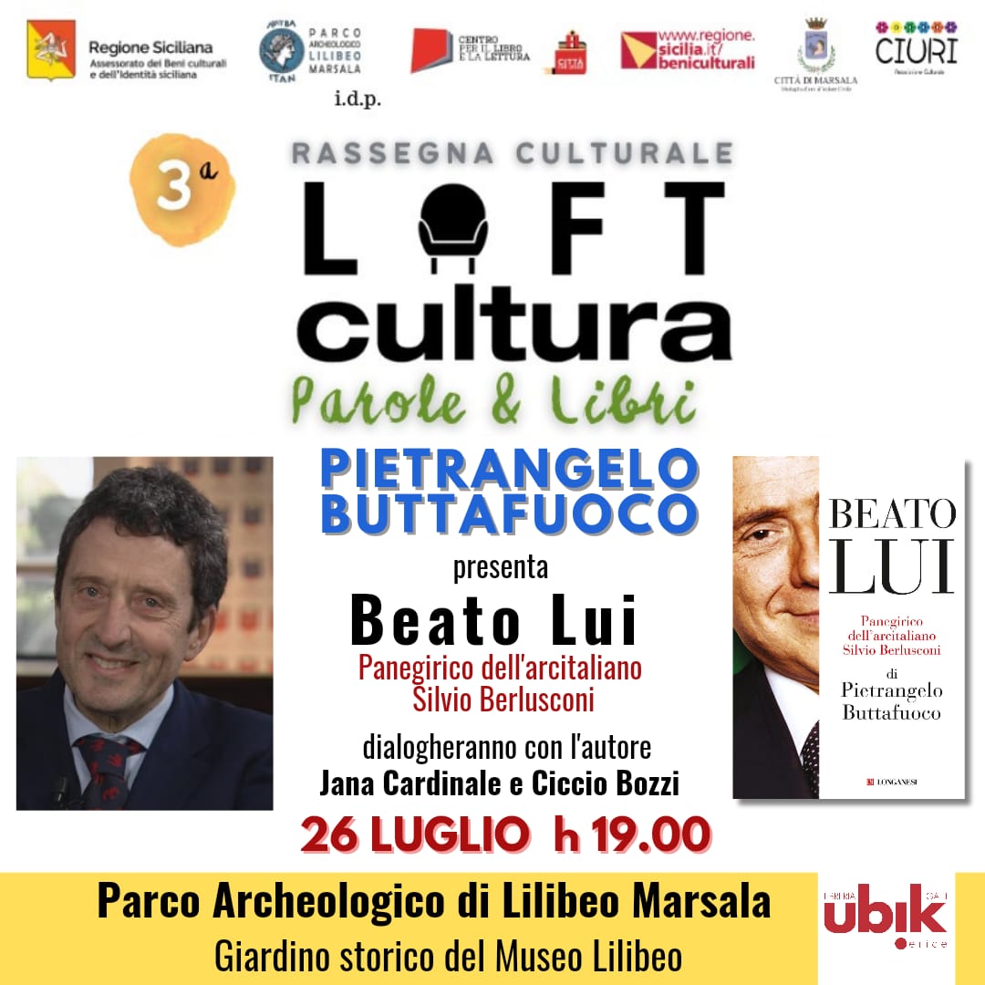 Pietrangelo Buttafuoco a Marsala il 26 luglio per la Rassegna Culturale  “Loft Cultura, parole e Libri” - BlogSicilia - Ultime notizie dalla Sicilia