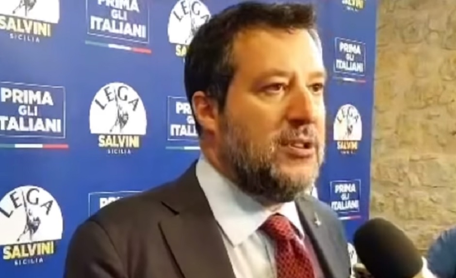 Matteo Salvini in Sicilia per la prima festa della Lega, a 360 gradi parla di Ponte sullo Stretto ed emergenza migranti