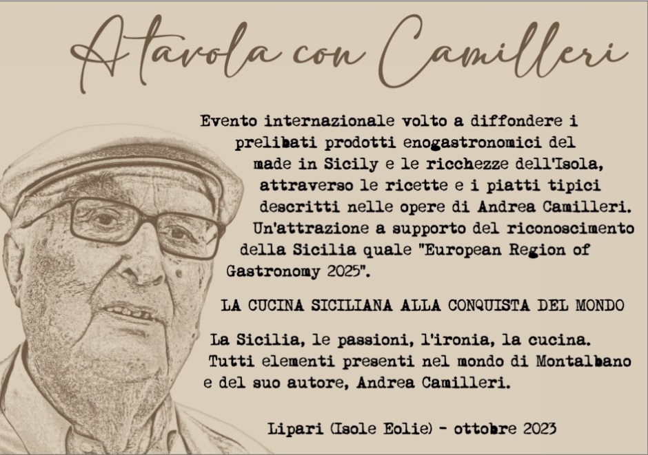 Il Messinese rende omaggio al letterato Andrea Camilleri, organizzato un evento con la realizzazione di pietanze descritte nelle sue opere