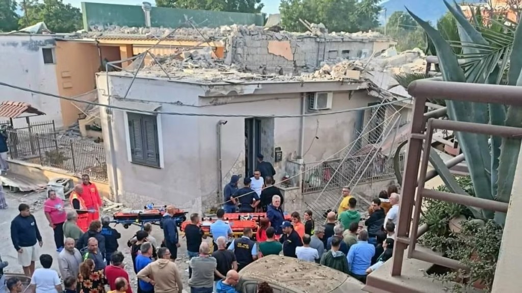 Esplosione a Saviano (Napoli).